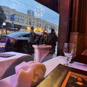 Mona Lisa Restaurant & Bar - View from the table - Italian Near Me - San Francisco, California Mona Lisa Restaurant & Bar - View from the table - Italian Near Me - San Francisco, California