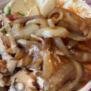 Dabush - Chicken shawarma with sautéed onions - Mediterranean Near Me - Hollywood, Florida Dabush - Chicken shawarma with sautéed onions - Mediterranean Near Me - Hollywood, Florida