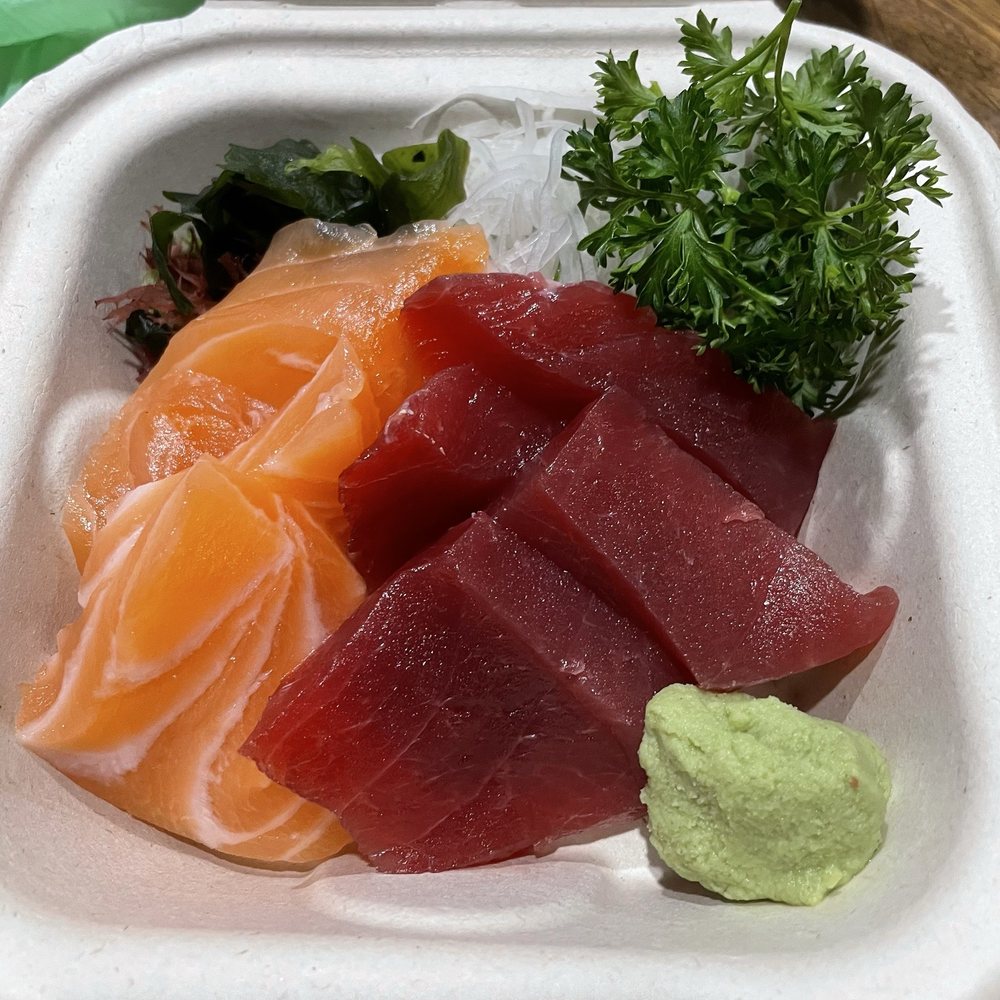 Sashimi Appetizer - very generous! (We got tuna and salmon.)