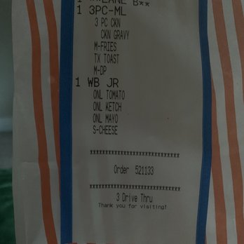 Whataburger - The order on the ticket is RIGHT. - Burgers Near Me - Wylie, Texas