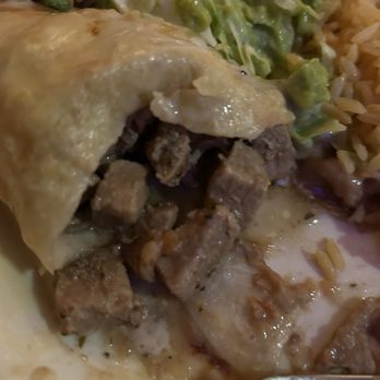 El Mezcal Restaurant - Not ground beef chimichanga. Looks and tastes like processed maybe beef. - Mexican Near Me - Bethalto, Illinois El Mezcal Restaurant - Not ground beef chimichanga. Looks and tastes like processed maybe beef. - Mexican Near Me - Bethalto, Illinois