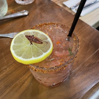 Santo Fish Restaurant - Coral Reef Drink - Oaxacan mezcal, guava pulp, fresh mint, poblano Chile liquor. Delicious!! - Seafood Near Me - Pico Rivera, California Santo Fish Restaurant - Coral Reef Drink - Oaxacan mezcal, guava pulp, fresh mint, poblano Chile liquor. Delicious!! - Seafood Near Me - Pico Rivera, California