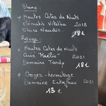 Le Cornichon - Wine Menu - French Near Me - Paris, 75