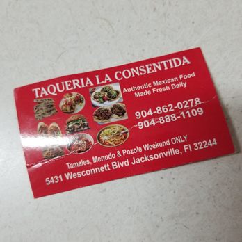 Taqueria La Consentida - Food Trucks Near Me - Jacksonville, Florida