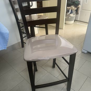 Cut and Sewn - This is our pub size kitchen chair. We have 6 of them. Also want to cover in clear plastic. - Furniture Reupholstery Near Me Cut and Sewn - This is our pub size kitchen chair. We have 6 of them. Also want to cover in clear plastic. - Furniture Reupholstery Near Me