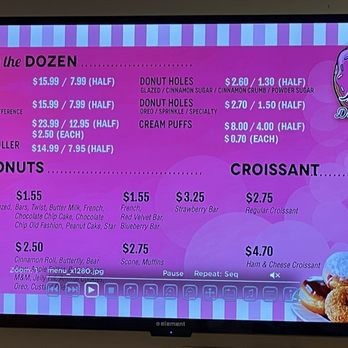 Kacie's Donut Lounge - Menu as of July 2022 - Donuts Near Me - Elk Grove, California Kacie's Donut Lounge - Menu as of July 2022 - Donuts Near Me - Elk Grove, California