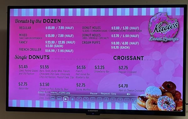 Menu photo 5 Kacie's Donut Lounge Elk Grove, CA Menu photo 5 Kacie's Donut Lounge Elk Grove, CA
