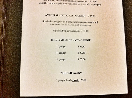 Menu photo 3 Kastanjehof Restaurant Lage Vuursche, UT Menu photo 3 Kastanjehof Restaurant Lage Vuursche, UT