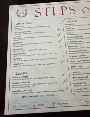 Menu photo 2 Steps of Rome San Francisco, CA Menu photo 2 Steps of Rome San Francisco, CA