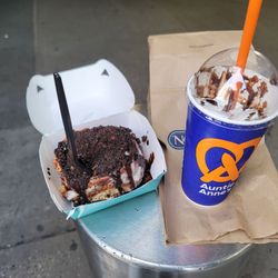 Auntie Anne's - Oreo Bon and chillata under better outside lighting. I wish it tasted as good as it looked.
