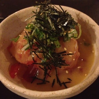Asakusa - Tuna with soy bean sauce - Japanese Near Me - London, XGL Asakusa - Tuna with soy bean sauce - Japanese Near Me - London, XGL