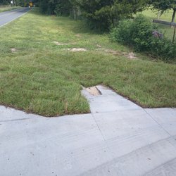All About Sod - Whole are was dirt in the culvert.