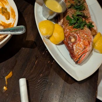 Trata On The River - Red snapper - Salad Near Me - Piermont, New York Trata On The River - Red snapper - Salad Near Me - Piermont, New York