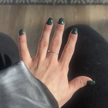 Pink & White Nails - Pine tree green square round tip - Hair Removal Near Me - Denver, Colorado Pink & White Nails - Pine tree green square round tip - Hair Removal Near Me - Denver, Colorado
