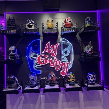 Ay Guey Taqueria Bar - All of the luchador masks - Mexican Near Me - Springville, Alabama Ay Guey Taqueria Bar - All of the luchador masks - Mexican Near Me - Springville, Alabama