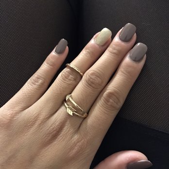 Apple Nail Salon - Acrylics by Jessica: short, rounded-square edges, & natural-like - Nail Salons Near Me - Cerritos, California