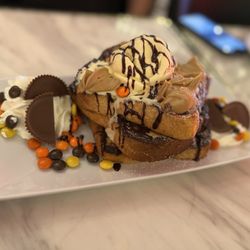 Sugar Factory - Tampa Bay - Reese's Pieces French Toast.  If the French toast wasn't cinnamony I would have liked it more.   lol