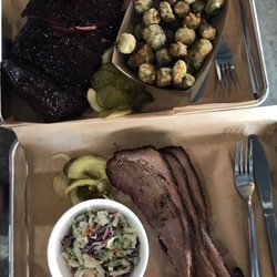Ferris Wheelers Backyard And Bbq - Ribs, Fried okra, Brisket & Cole Slaw