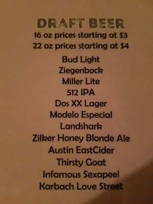 Menu photo 5 Sociedad Round Rock, TX