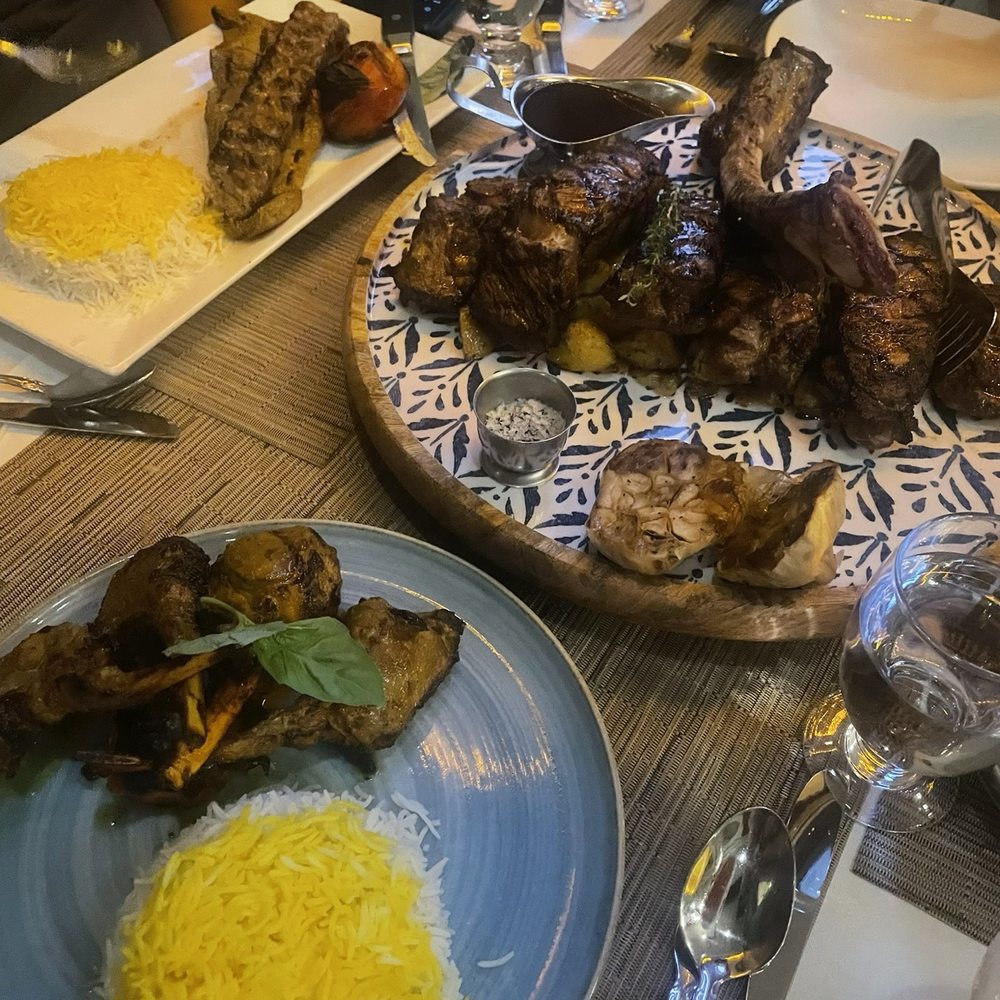 TBone steak (sliced), lamb chops, sultani TBone steak (sliced), lamb chops, sultani