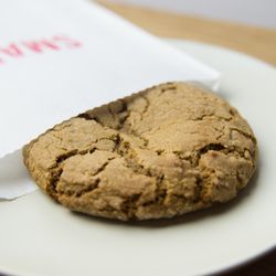 Small Baking Co - big chewy ginger molasses cookie made with organic wheat flours