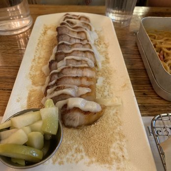 Take31 - Mochi Pork Belly Rice Crepe Wraps - Korean Near Me - New York, New York Take31 - Mochi Pork Belly Rice Crepe Wraps - Korean Near Me - New York, New York