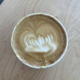 Flat white made with care Flat white made with care