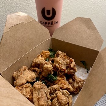 CAFFE:iN - Strawberry Milk Tea and Popcorn Chicken - Coffee & Tea Near Me - Union City, California
