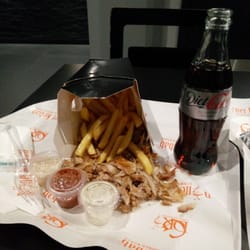 German Doner Kebab - Kebab and chips in a box