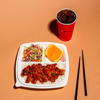 Flame Broiler - a plate of food and a drink - Fast Food Near Me - Tustin, California Flame Broiler - a plate of food and a drink - Fast Food Near Me - Tustin, California