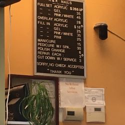 R & K Nails - List of services