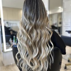 Hair Extensions by Rosy - Transformation check out more @newportbeachsalonsuites