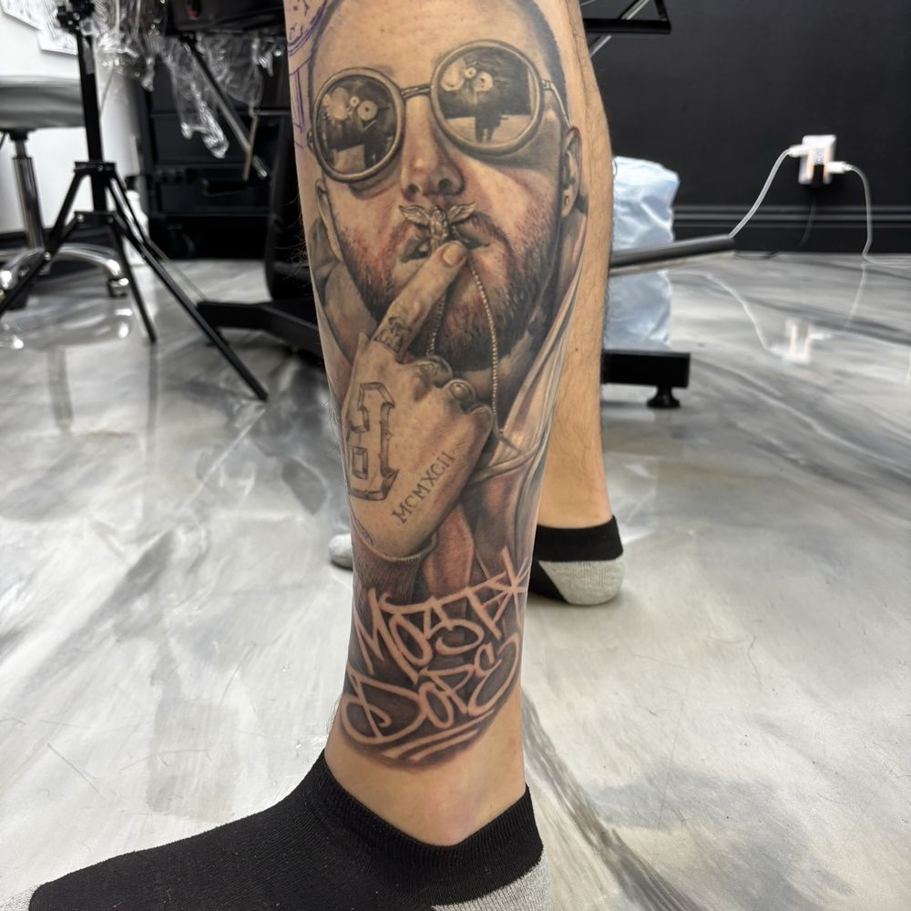 Golden Triangle Art Studio - Mac miller tattoo - Tattoo Near Me - Upland, California Golden Triangle Art Studio - Mac miller tattoo - Tattoo Near Me - Upland, California