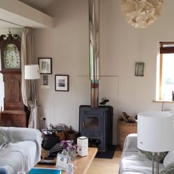 2 Danby Cottages - Wood burner in the new extension
