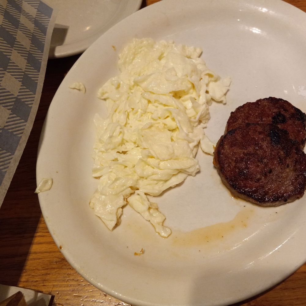 Egg whites and sausage Egg whites and sausage
