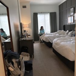 Andaz Savannah - Hyatt - Our very nice room with view of pool. We are messy