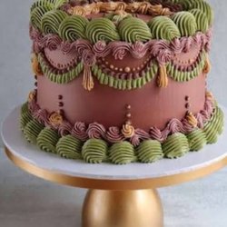 Blair's Custom Cakes - Vintage Champagne Wedding Cake