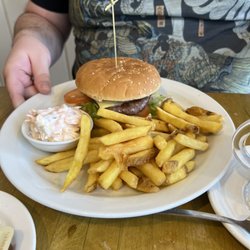 Taste of Argyll - Highland cow burger.  That coleslaw slaps!