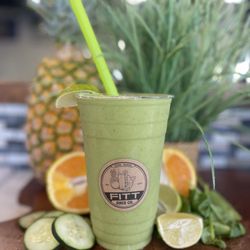 FITT Juice - Hydration Station Smoothie- pineapple, cucumber, orange, spinach, banana, coconut water, lime, Himalayan sea salt, vanilla protein