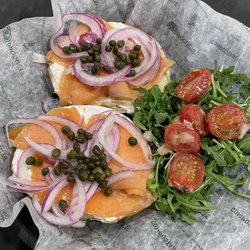 Sourced Market - Lox and bagel with extra capers