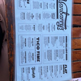 Vanbarry's Public House - Front of menu - New American Near Me - Orlando, Florida Vanbarry's Public House - Front of menu - New American Near Me - Orlando, Florida