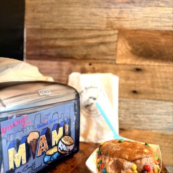 The Baked Bear - gooey cookie sandwich, one side the birthday cake cookie, and the other the white chocolate macadamia nut. - Ice Cream & Frozen Yogurt Near Me - Miami Beach, Florida The Baked Bear - gooey cookie sandwich, one side the birthday cake cookie, and the other the white chocolate macadamia nut. - Ice Cream & Frozen Yogurt Near Me - Miami Beach, Florida