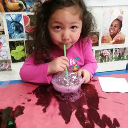Kid's Choice Preschool - Bubble blowing..