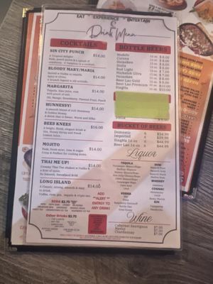 Menu photo 4 C3 Lounge Las Vegas, NV