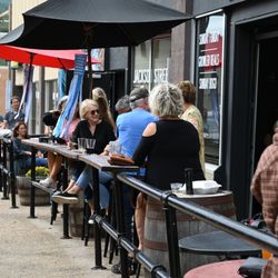 Jackson Street Brewing - Enjoy a drink on the patio.