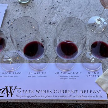 Law Estate Winery - Tasting flight. - Wineries Near Me - Paso Robles, California Law Estate Winery - Tasting flight. - Wineries Near Me - Paso Robles, California