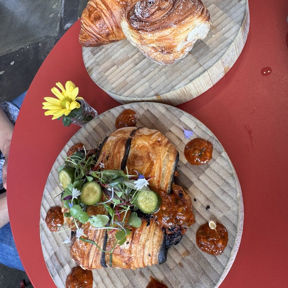 Izola - Bibimbap croissant, morning bun, and regular croissant - Bakeries Near Me - San Diego, California