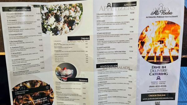 Menu photo 5 Ali Baba Persian Restaurant Granada Hills, CA