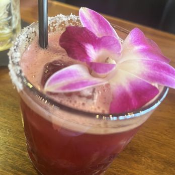 The Olive Restobar - Hibiscus margarita - Mediterranean Near Me - Downey, California