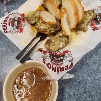 Perino's Boiling Pot - Roasted oysters w crabmeat, crawfish boil, gumbo - Seafood Near Me - Harvey, Louisiana Perino's Boiling Pot - Roasted oysters w crabmeat, crawfish boil, gumbo - Seafood Near Me - Harvey, Louisiana